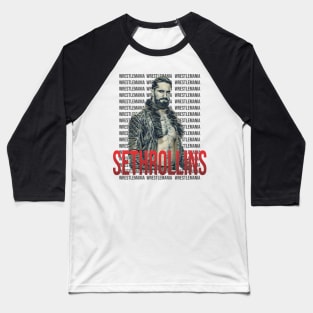 ART WAVES // SETHROLLINS Baseball T-Shirt